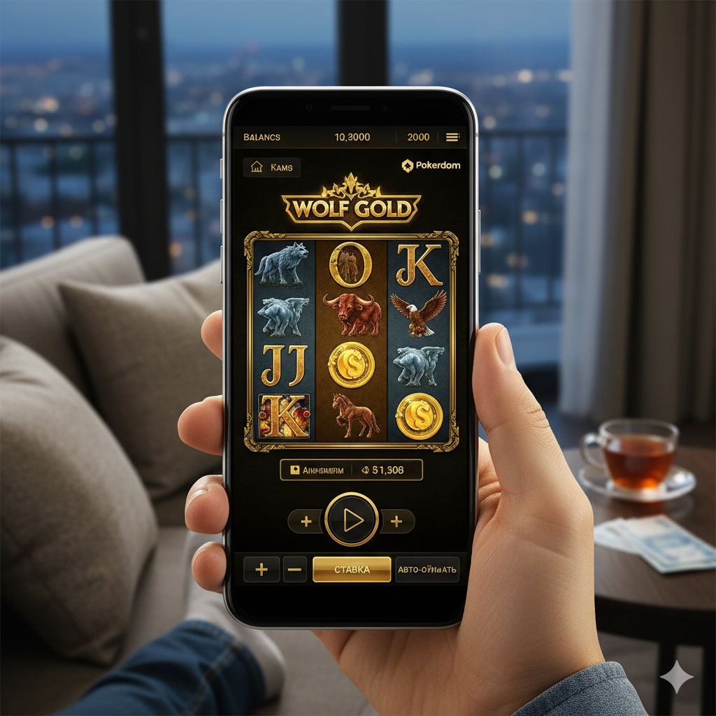 Wolf Gold Mobile Slot Interface