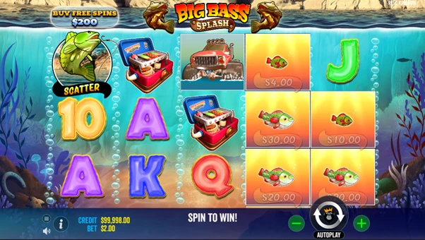 Big Bass Bonanza’даги бепул айланишларнинг бонус раунди