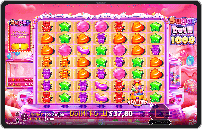 Функция покупки бонуса в Sugar Rush