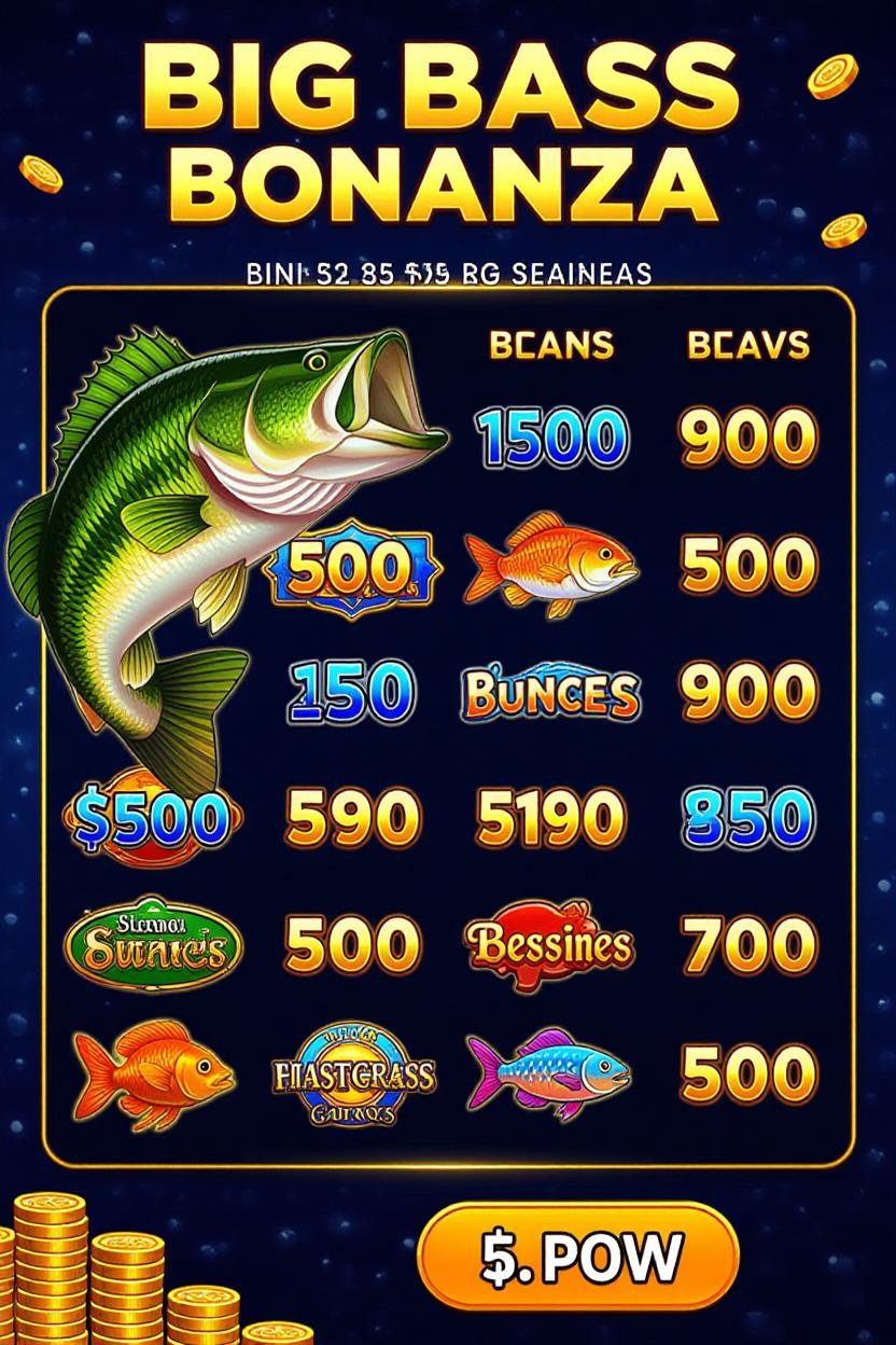 Big Bass Bonanza Рамзларининг Тўлов Жадвиали