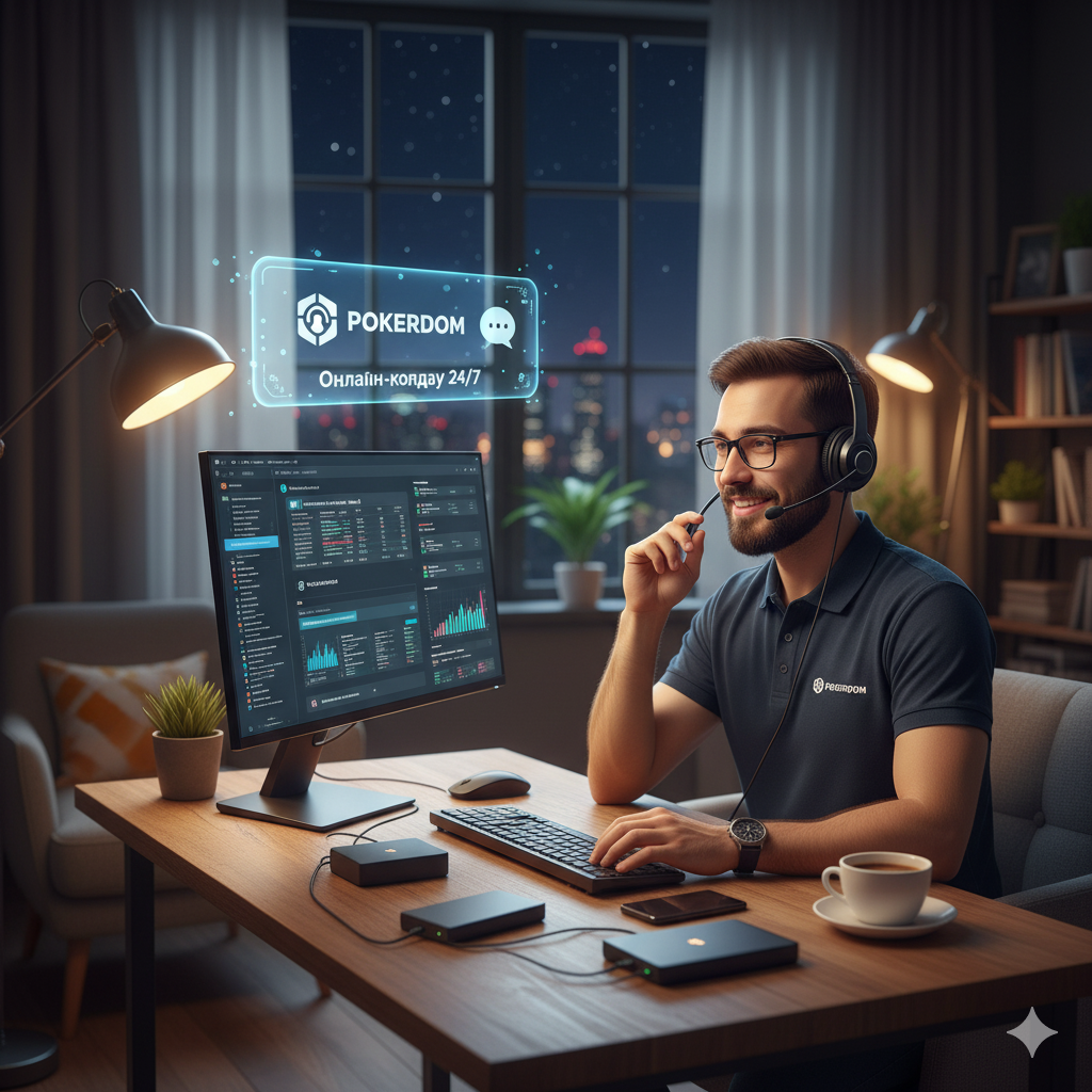 Pokerdom ўйинчиларини тун-у кун қўллаб-қувватлаш