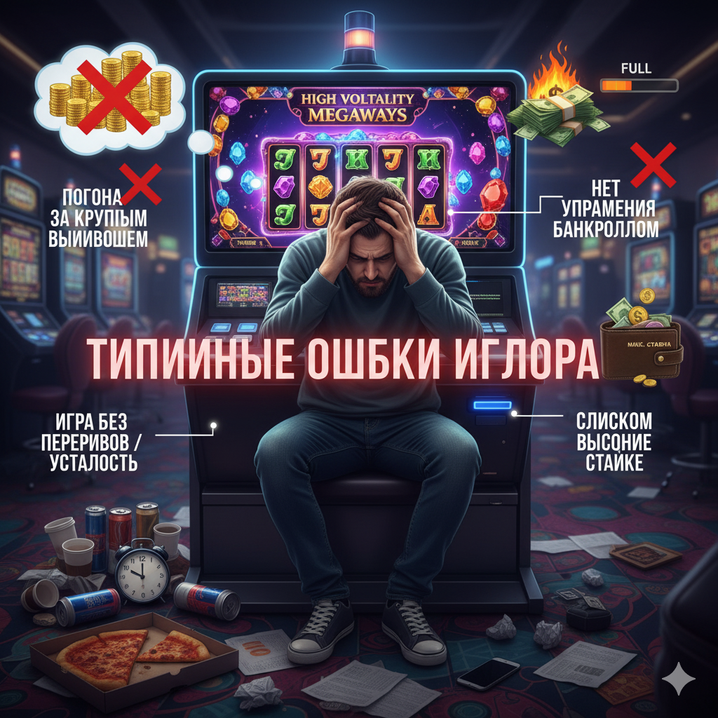 Юқори ўзгарувчан слотларни ўйнашда типик хатолар