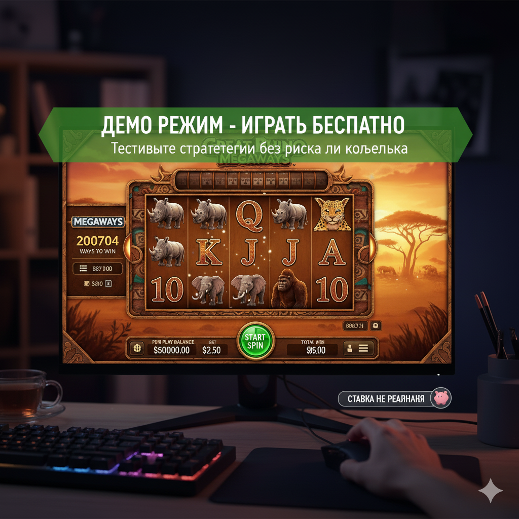 Слотларни таваккалсиз синаш учун демо-режим
