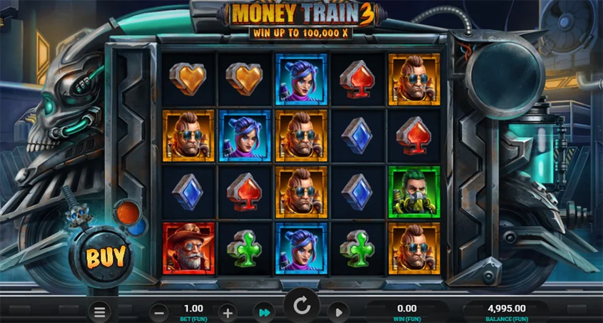 Финальная инфографика с ключевыми характеристиками Money Train 3 и рекомендациями